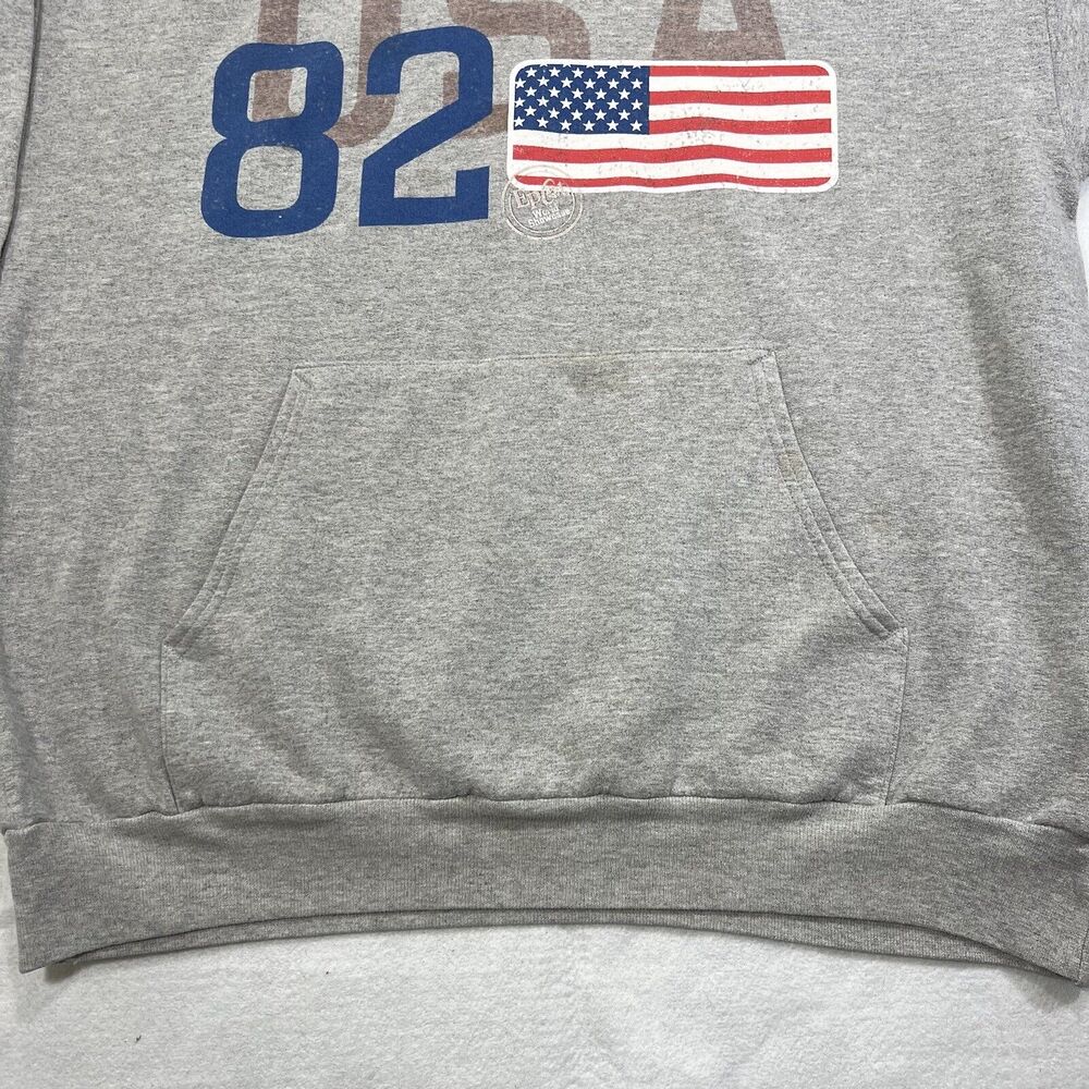 Walt Disney World Men's Large Fleece Pullover Hoodie Epcot World Showcase USA 82 - Picture 4 of 11